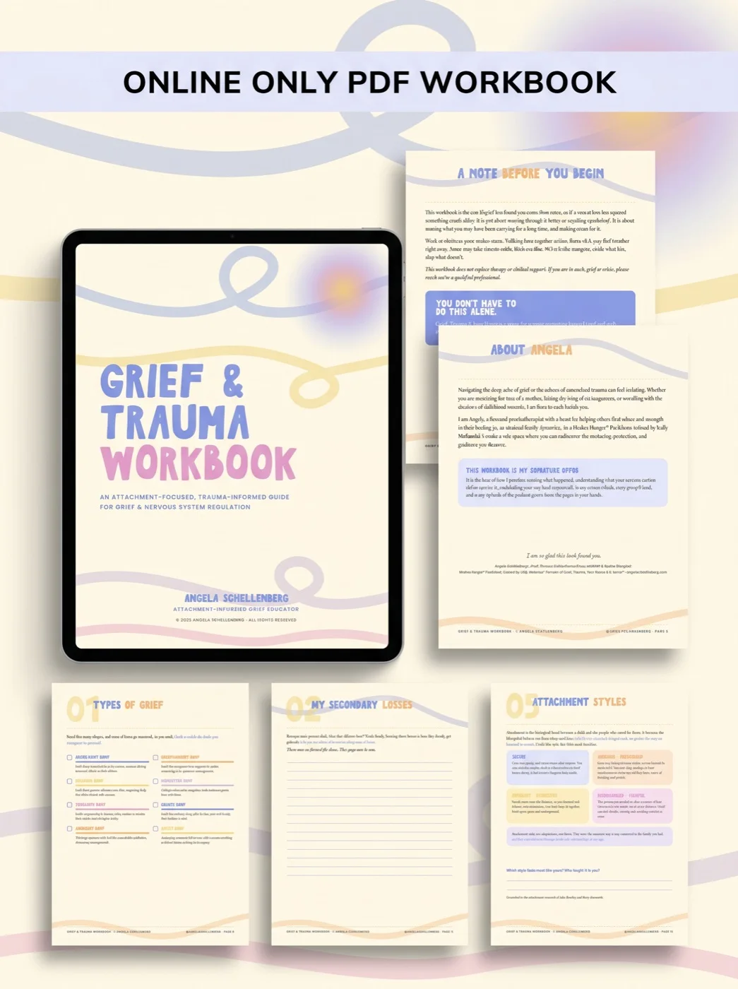 Grief & Trauma Workbook digital PDF
