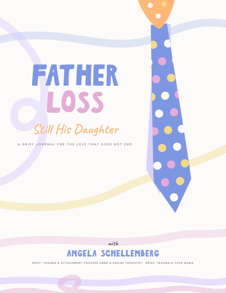 Still His Daughter journal cover with a polka dot tie