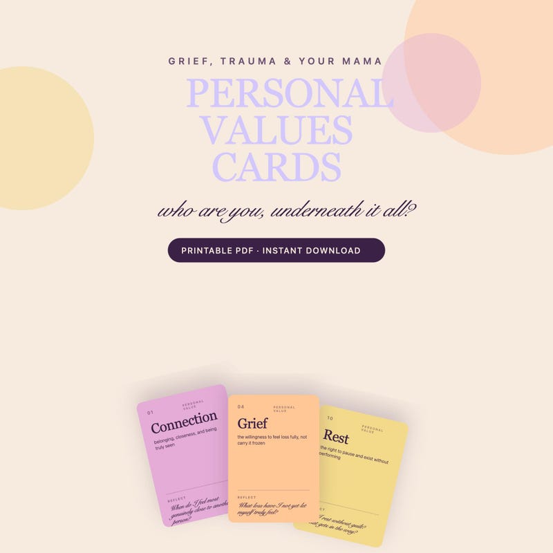 Personal Values Card Deck cover